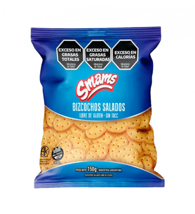 BIZCOCHOS SALADOS SMAMS 150 GR