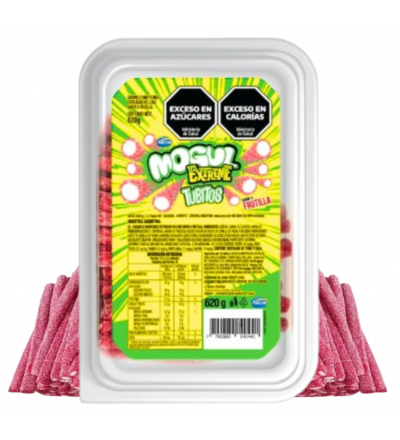 GOMITA TUBITOS MOGUL EXTREME FRUTAS X 620 GR