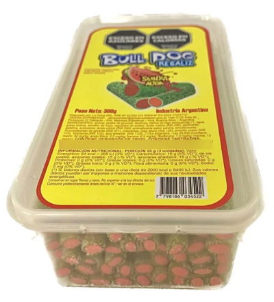 REGALIZ BULL DOG SANDIA 360 GR