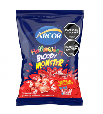 MASTICABLE BLOODY MONSTER 30 GR X 8 UNIDADES