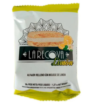 ALFAJOR LA RECOVA LIMON
