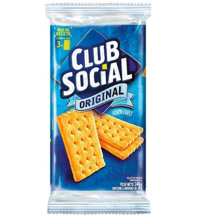 GALLETA CLUB SOCIAL ORIGINAL X 6 UNIDADES
