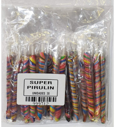 CHUPETIN SUPER PIRULIN X 30 UNIDADES