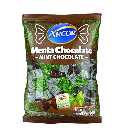 CARAMELO ARCOR MENTA CON CHOCOLATE