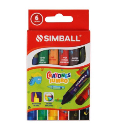 CRAYON SIMBALL JUMBO X 6 UNIDADES