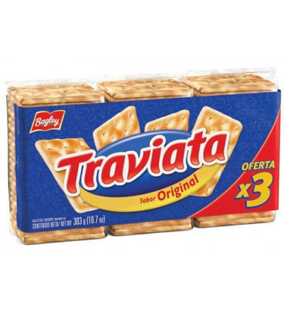 GALLETAS TRAVIATA X 3 UNIDADES