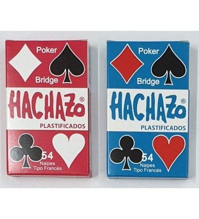 NAIPES HACHAZO POKER X 54 UNIDADES