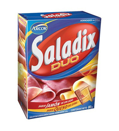 GALLETAS SALADIX DUO X 80 GR